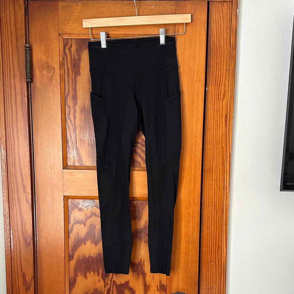 Lululemon Base Pace High-Waisted Leggings with  pockets.